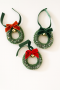Mini Christmas Wreath Ornaments