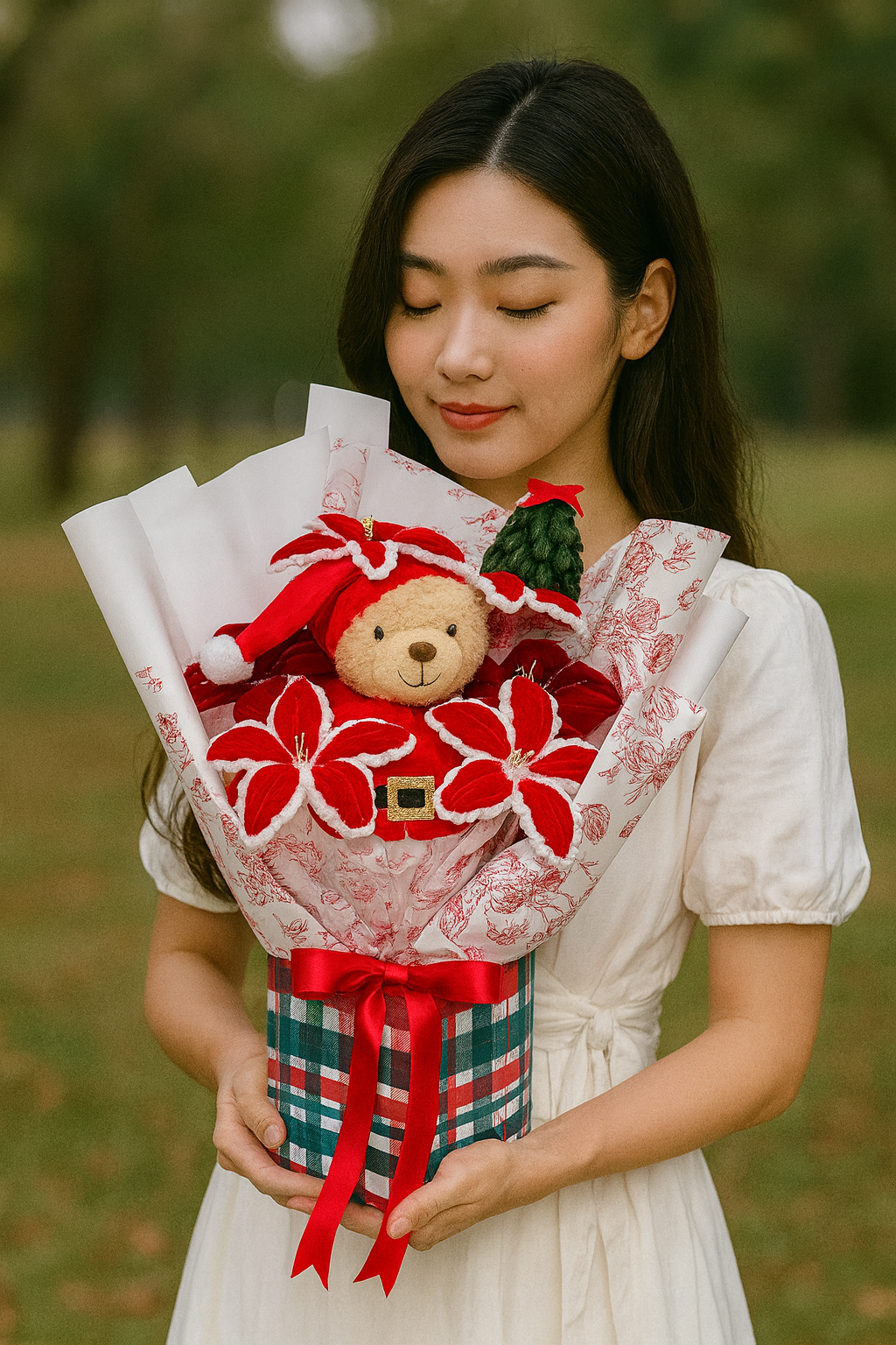Premium Santa Bear Bouquet