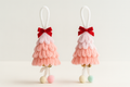 Mini Christmas Tree Ornaments (Pastel)