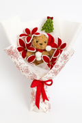 Santa Bear Bouquet (Red)